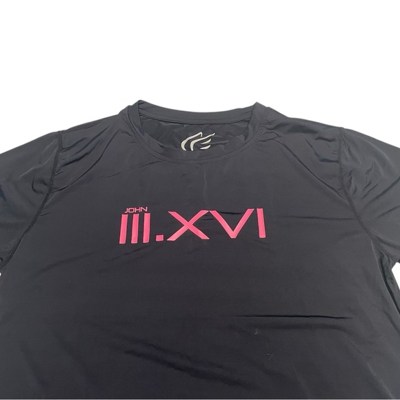 Active Faith John‎ 3:16 Performance T-shirt Women’s XL Black - Inspirational - Picture 5 of 6